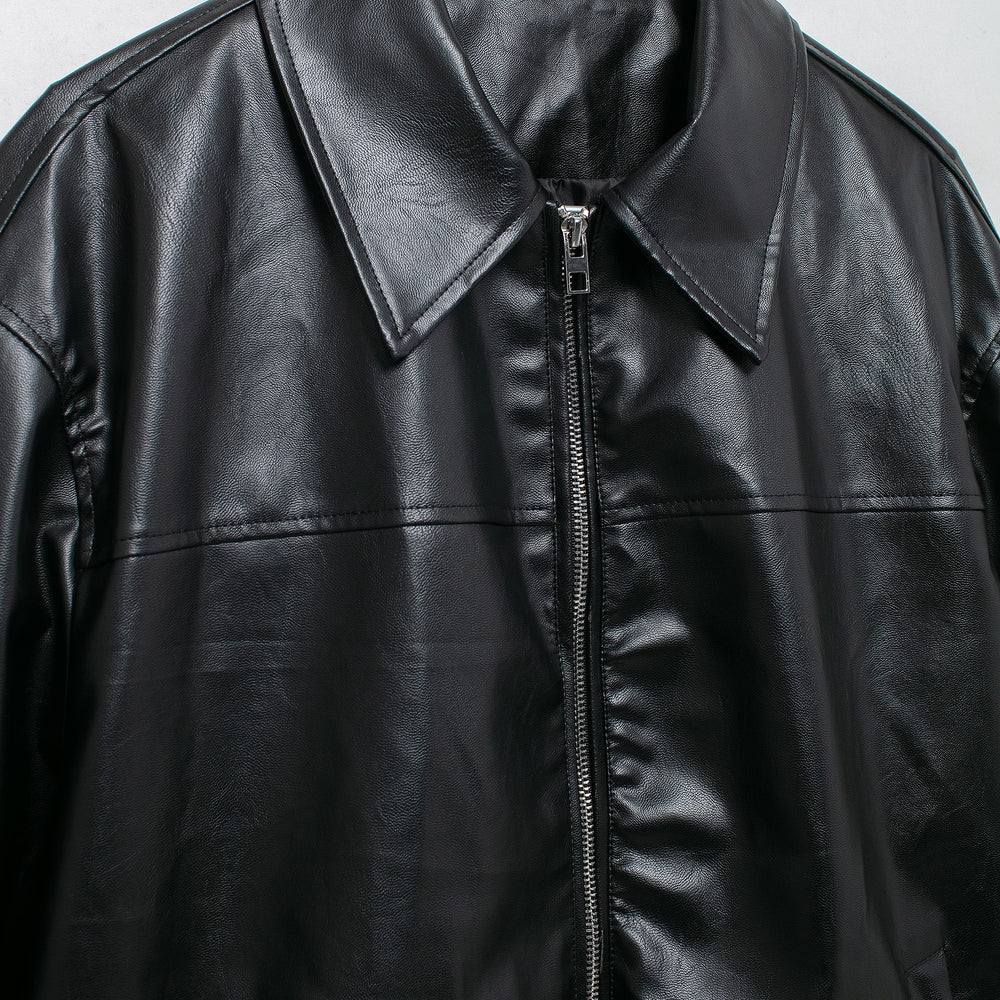 
                  
                    Long Sleeve Faux Leather Oversized Jacket
                  
                