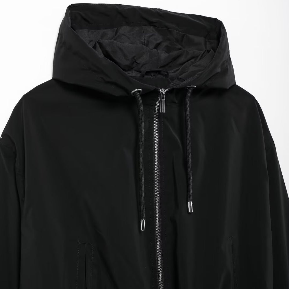 
                  
                    Hooded Cinched Hem Jacket
                  
                