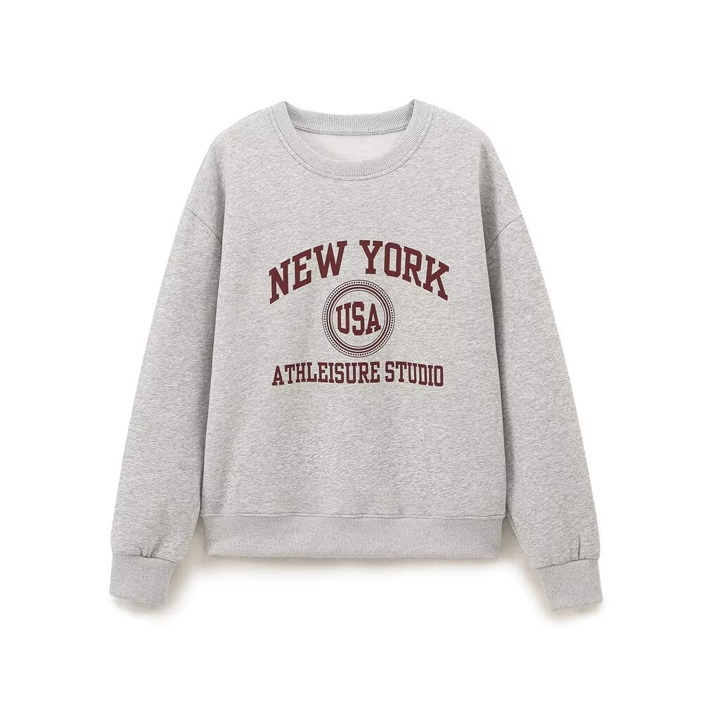 New York Athleisure Sweatshirt and Sweatpants Set