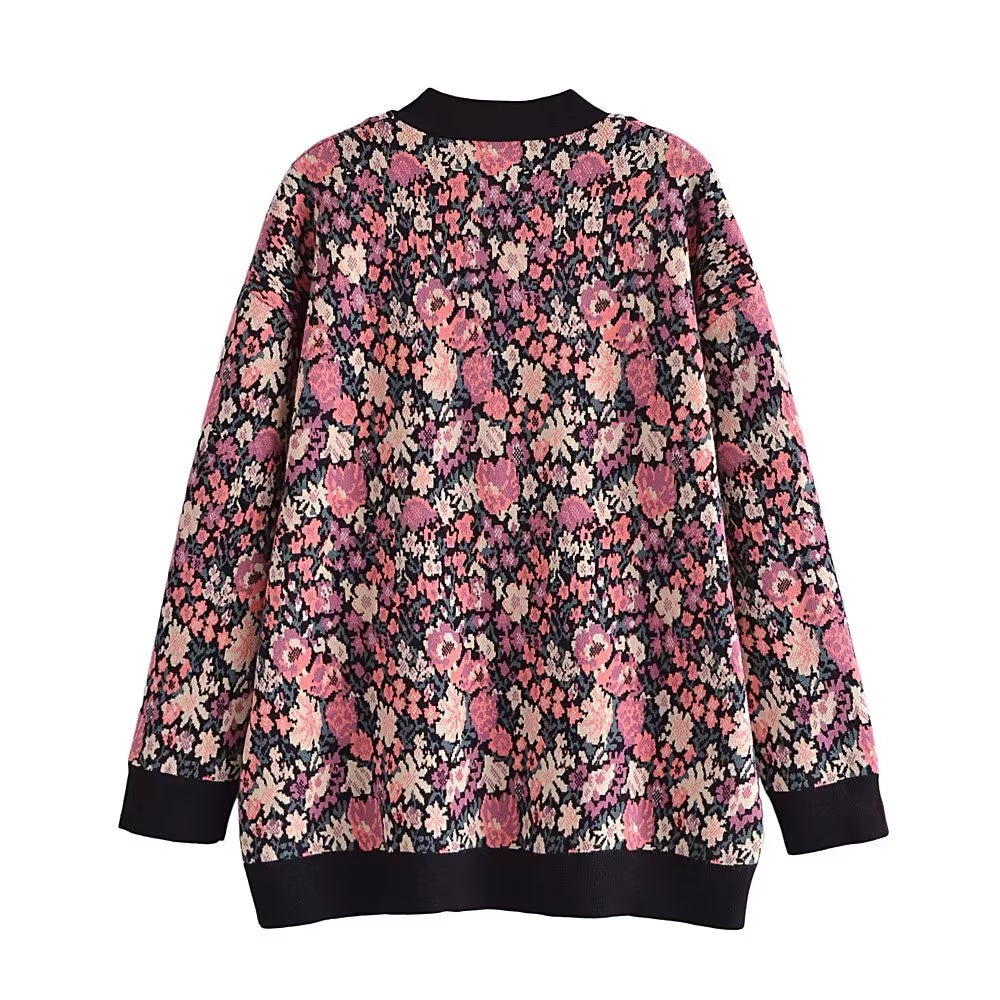 
                  
                    Floral Print Long Sleeve V-Neck and Pants
                  
                