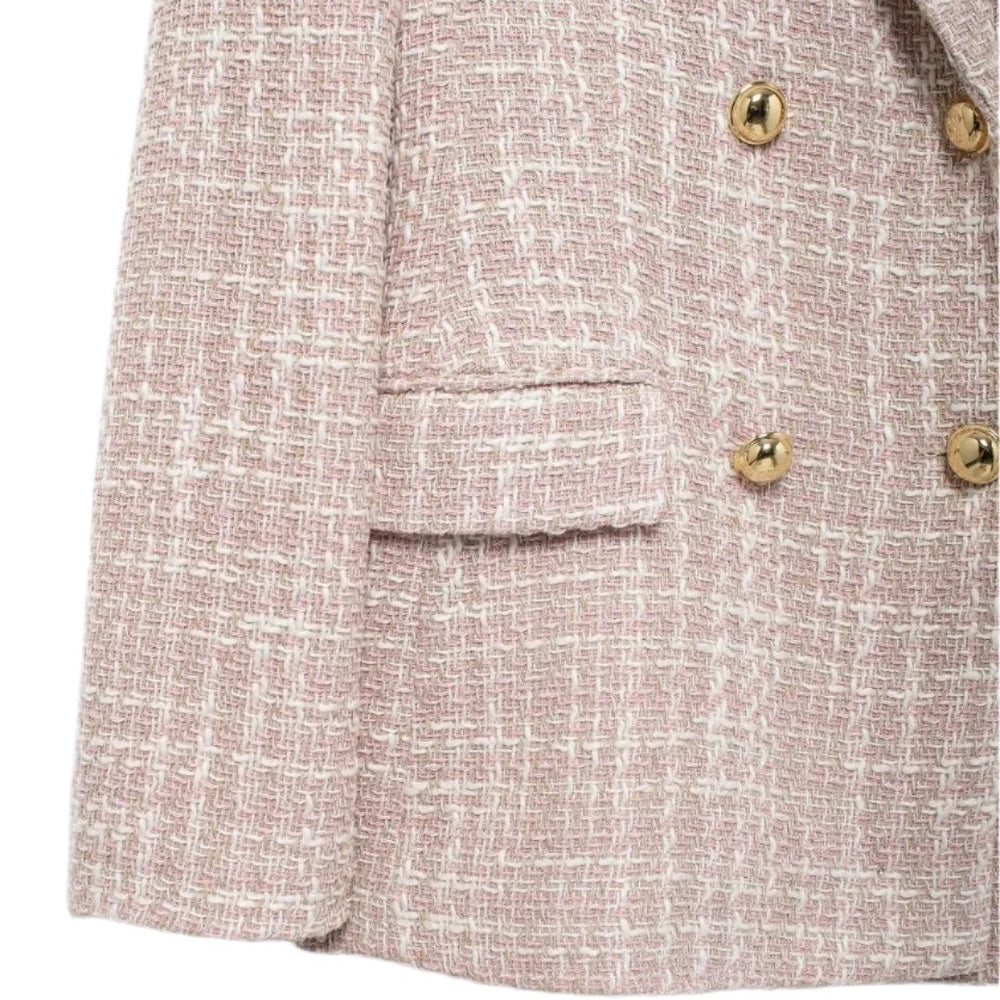 
                  
                    Double Breasted Tweed Blazer
                  
                