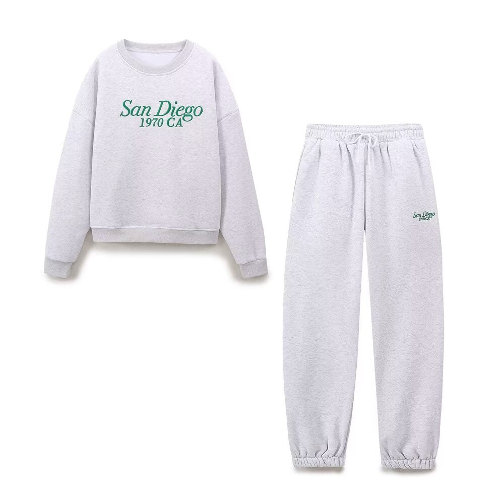 San Diego Crew Neck Sweatshirt and Pants Set