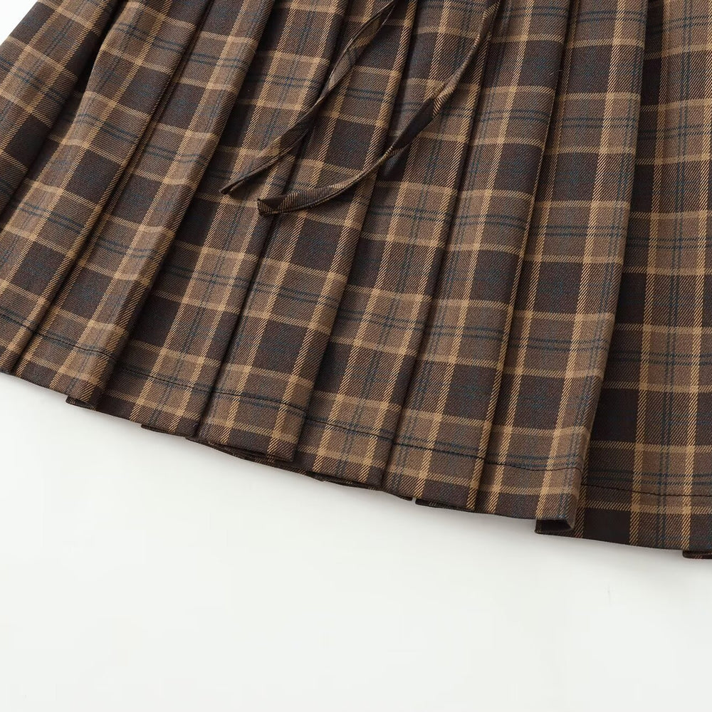 
                  
                    Plaid Pleated Tied Waist Mini Skirt
                  
                