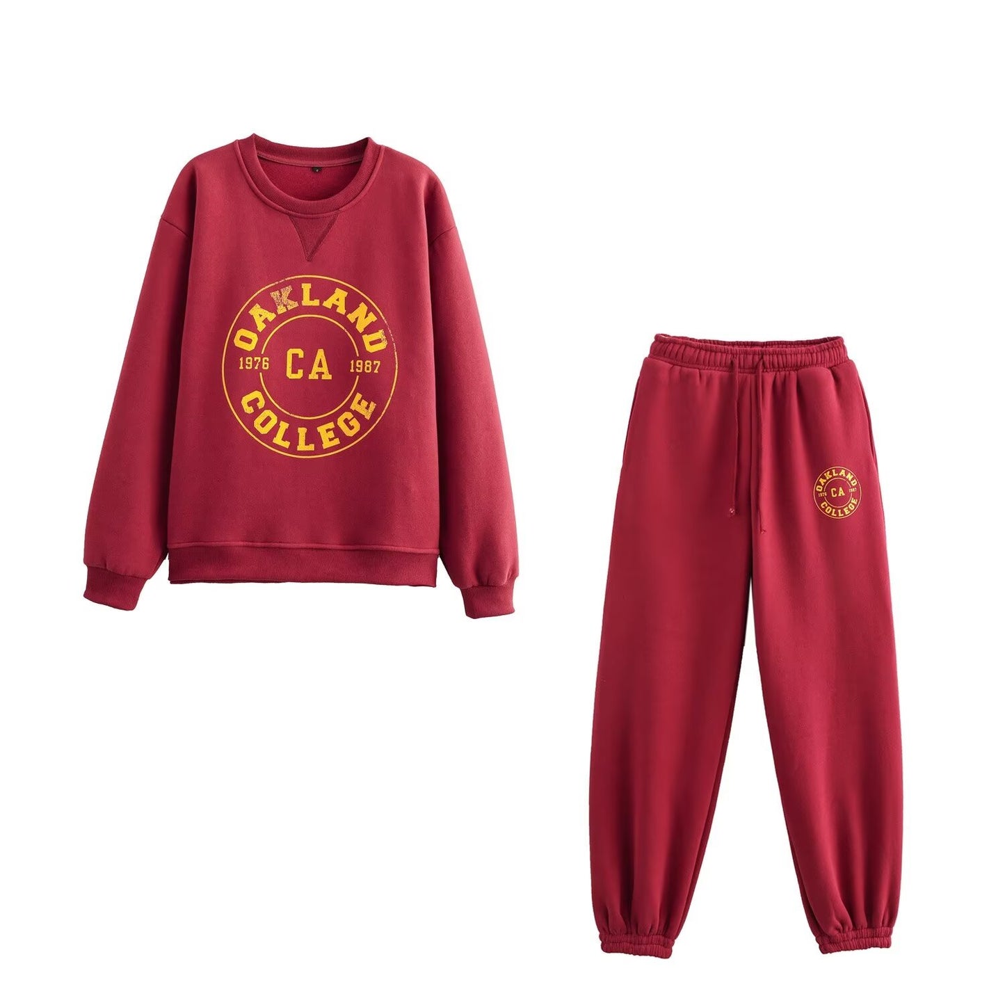 Oakland Crewneck Sweatshirt and Pants Set