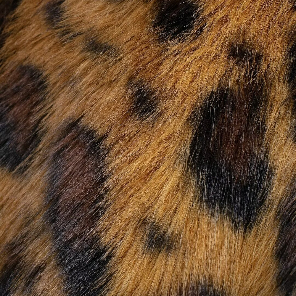 
                  
                    Leopard Print Long Sleeve Faux Fur Coat
                  
                