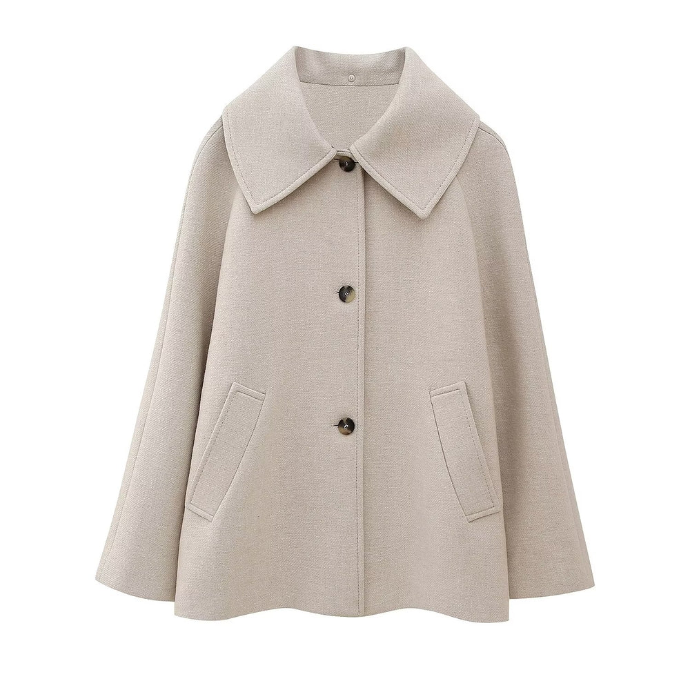 
                  
                    Detachable Fur Collar Long Sleeve Coat
                  
                