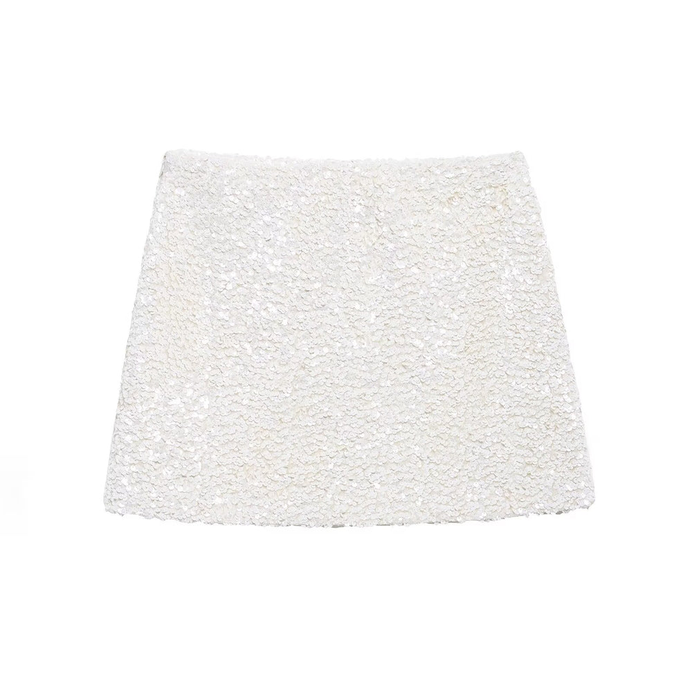 
                  
                    Fully Sequined Mini Skirt
                  
                