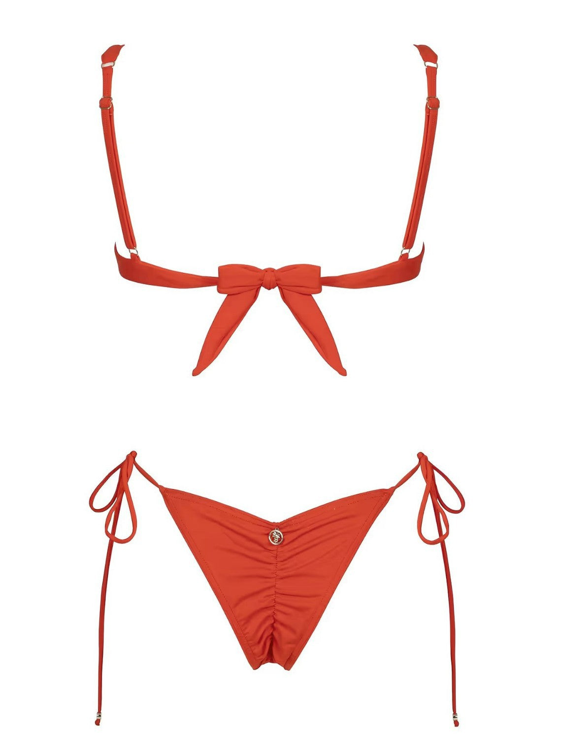 Underwire Spaghetti Strap Bikini Set