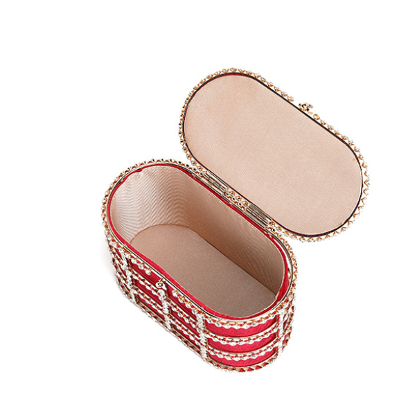 
                  
                    Pearl Top Handle Box Bag
                  
                