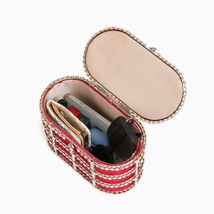 
                  
                    Pearl Top Handle Box Bag
                  
                