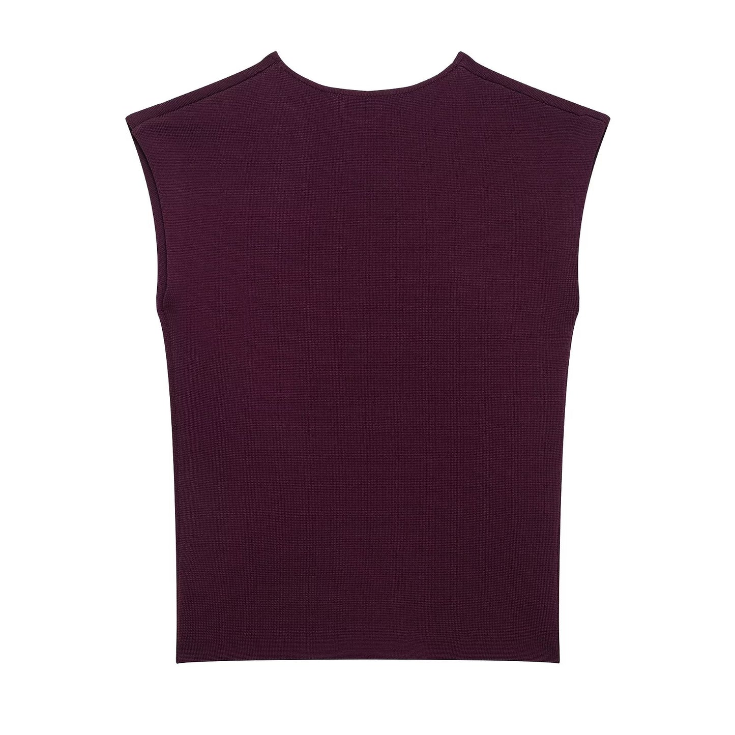 Asymmetric Neckline Cap Sleeve Top