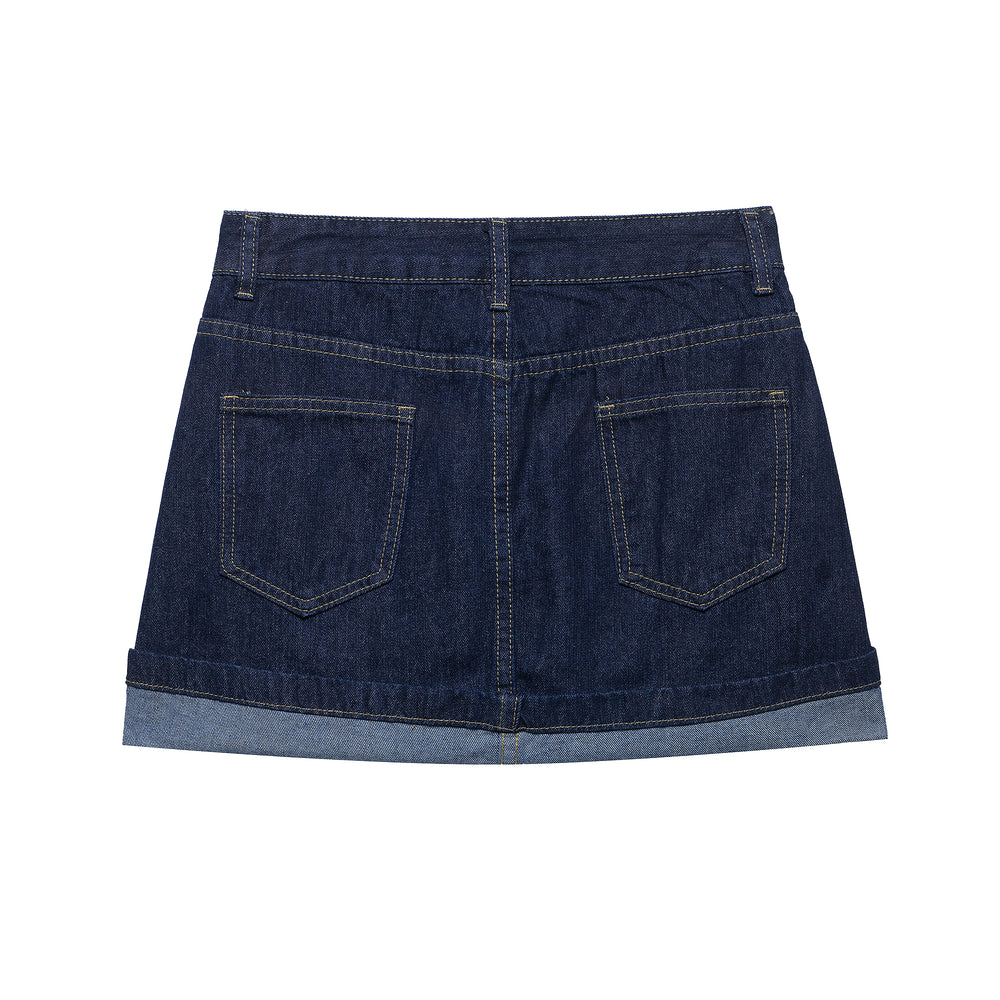 
                  
                    Dark Wash Denim Jacket and Matching Mini Skirt
                  
                