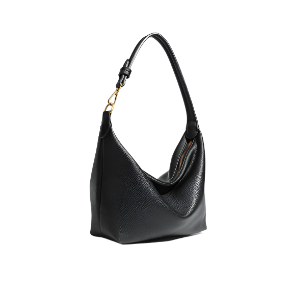 Slouchy Faux Leather Shoulder Bag