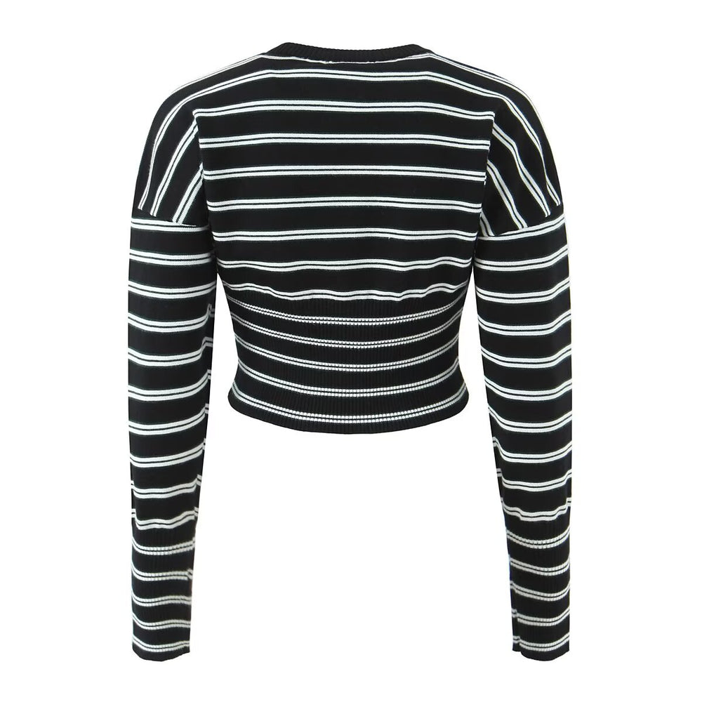
                  
                    Long Sleeve Striped Cardigan Sweater
                  
                