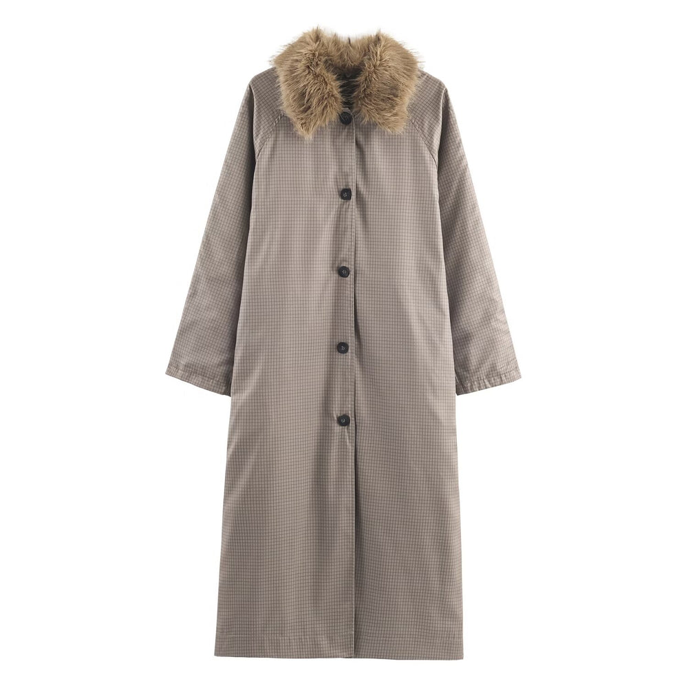 
                  
                    Detachable Fur Collar Coat
                  
                