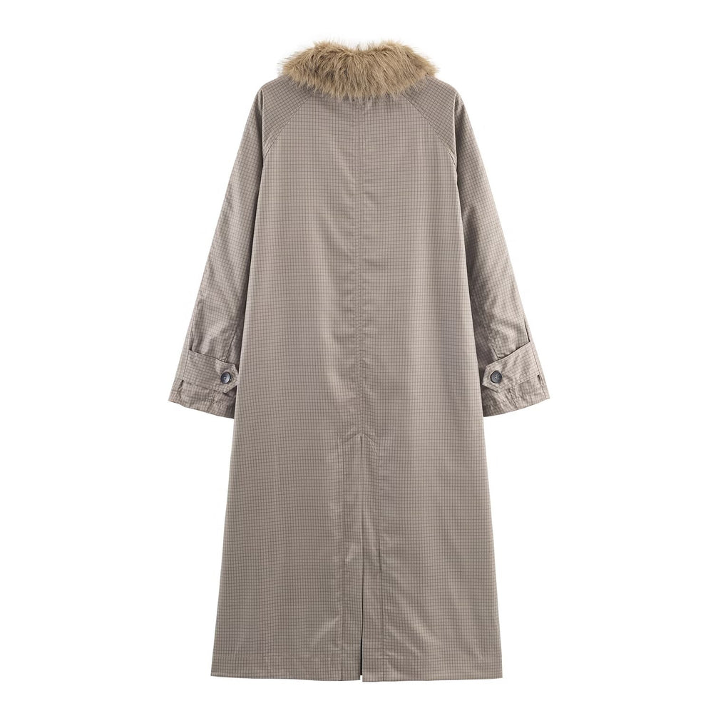 
                  
                    Detachable Fur Collar Coat
                  
                