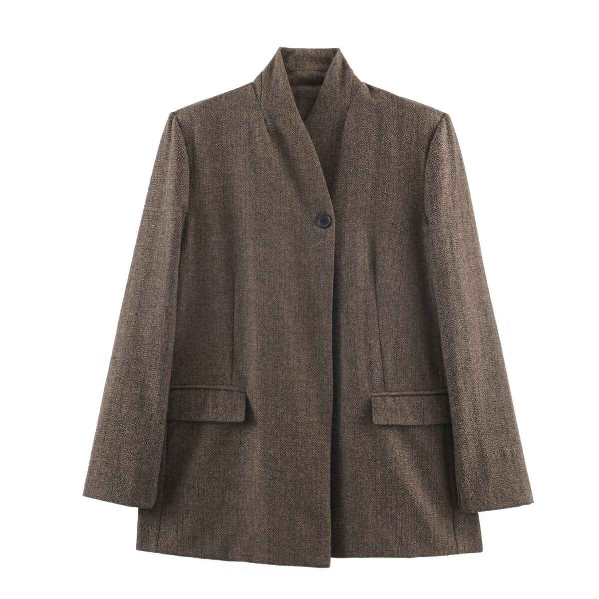 Tailored Brown Blazer
