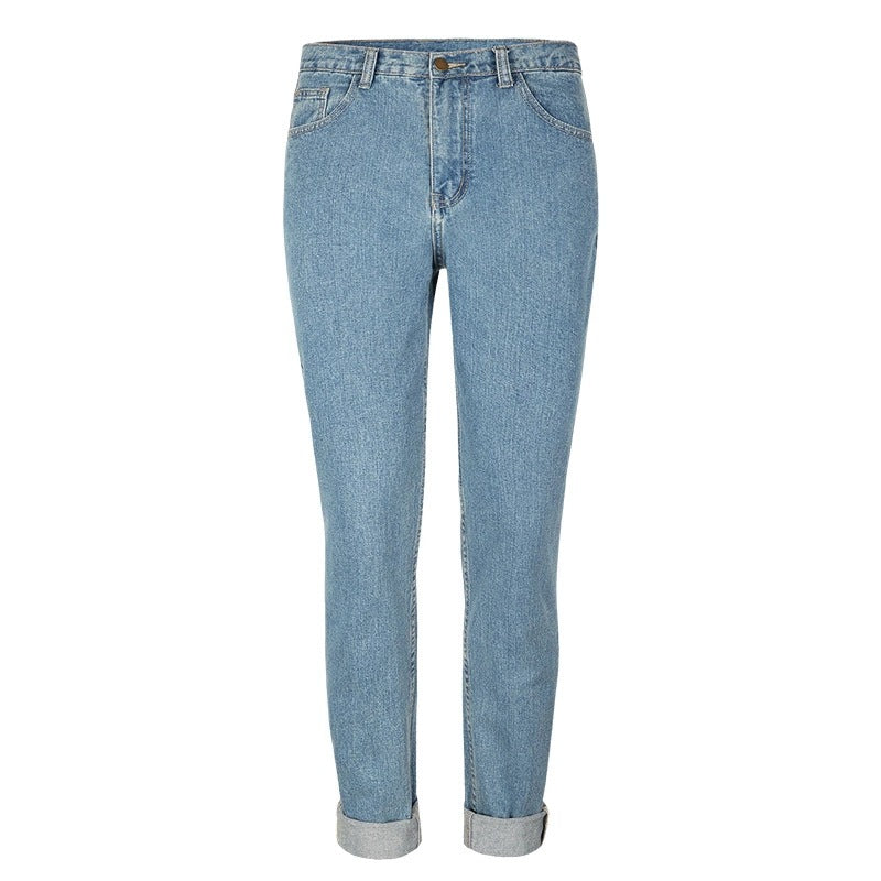 
                      
                        Cuffed Hem High Waist Skinny Jeans
                      
                    