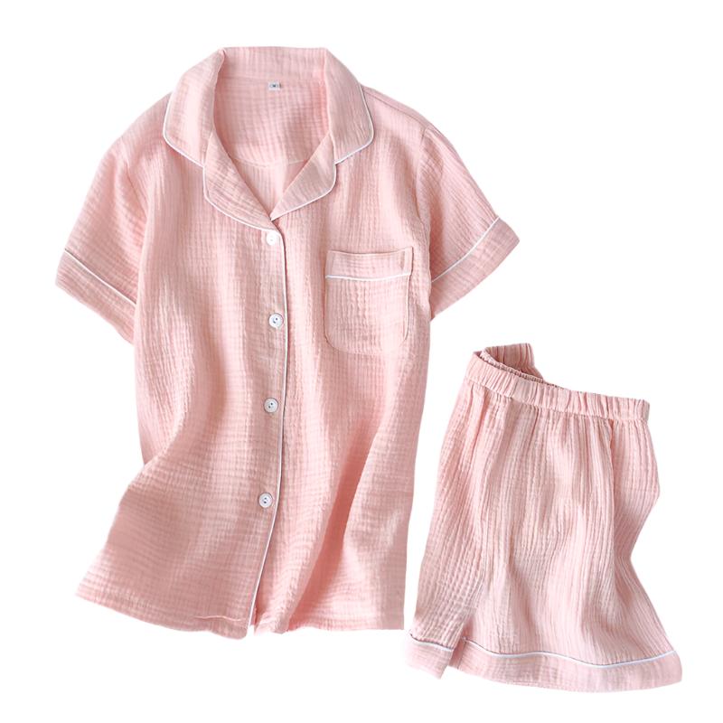 
                      
                        Cotton Crepe Short Sleeve Pajamas
                      
                    