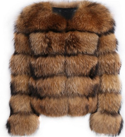 Long Sleeve Fur Coat