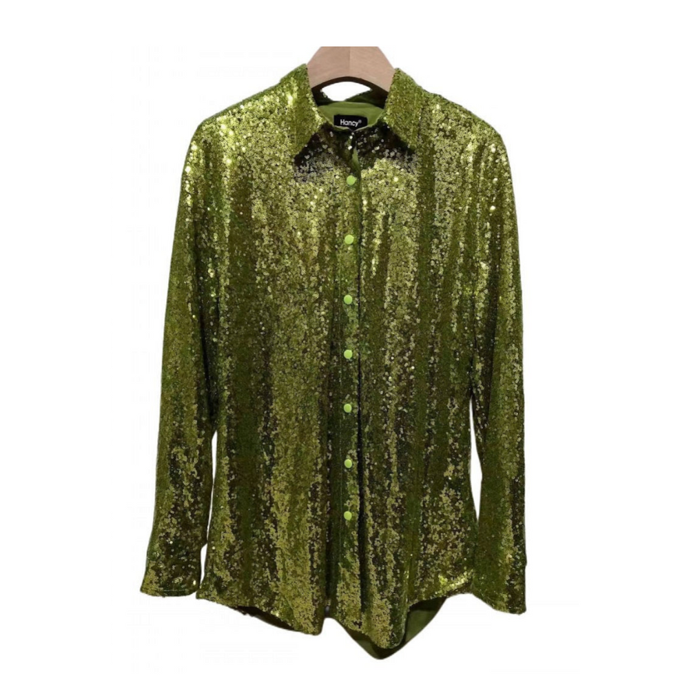 
                      
                        Button Down Sequin Blouse
                      
                    