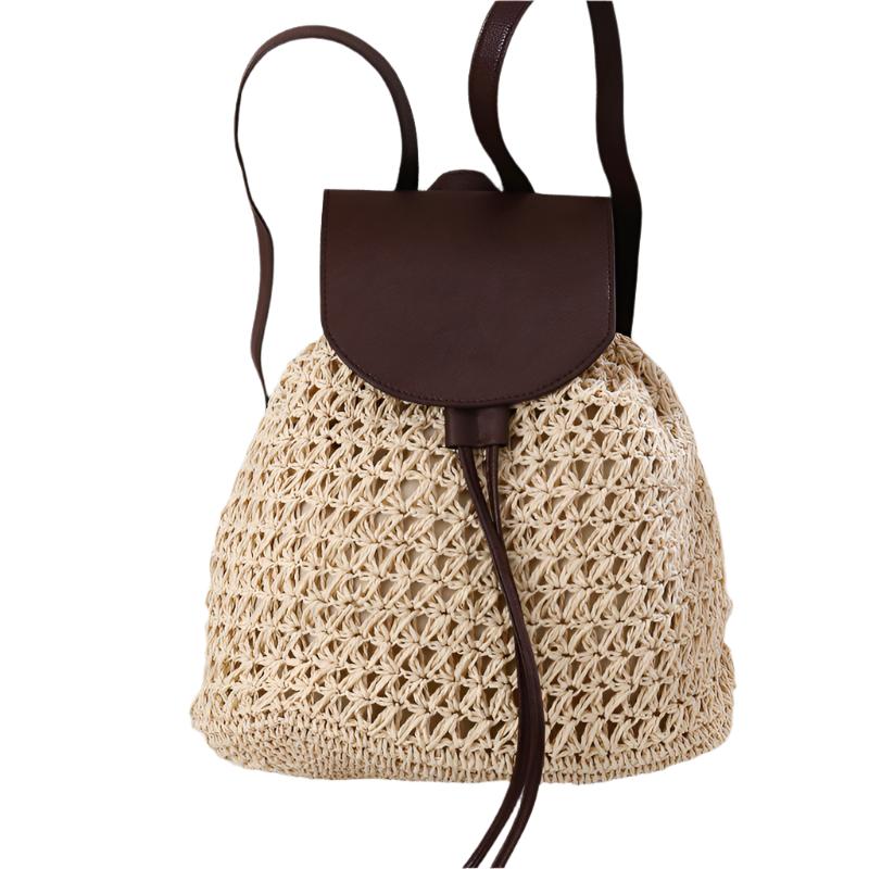 Crochet Black Flap Backpack