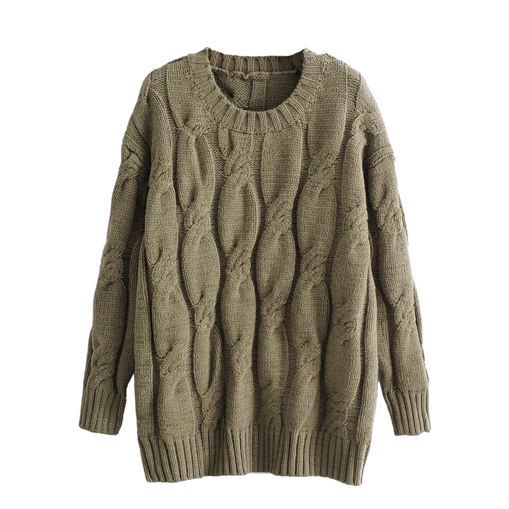 
                      
                        Knot Twist Long Sleeve Oversized Sweater
                      
                    