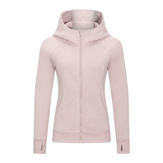 Zip Up Hooded Jacket with Pockets