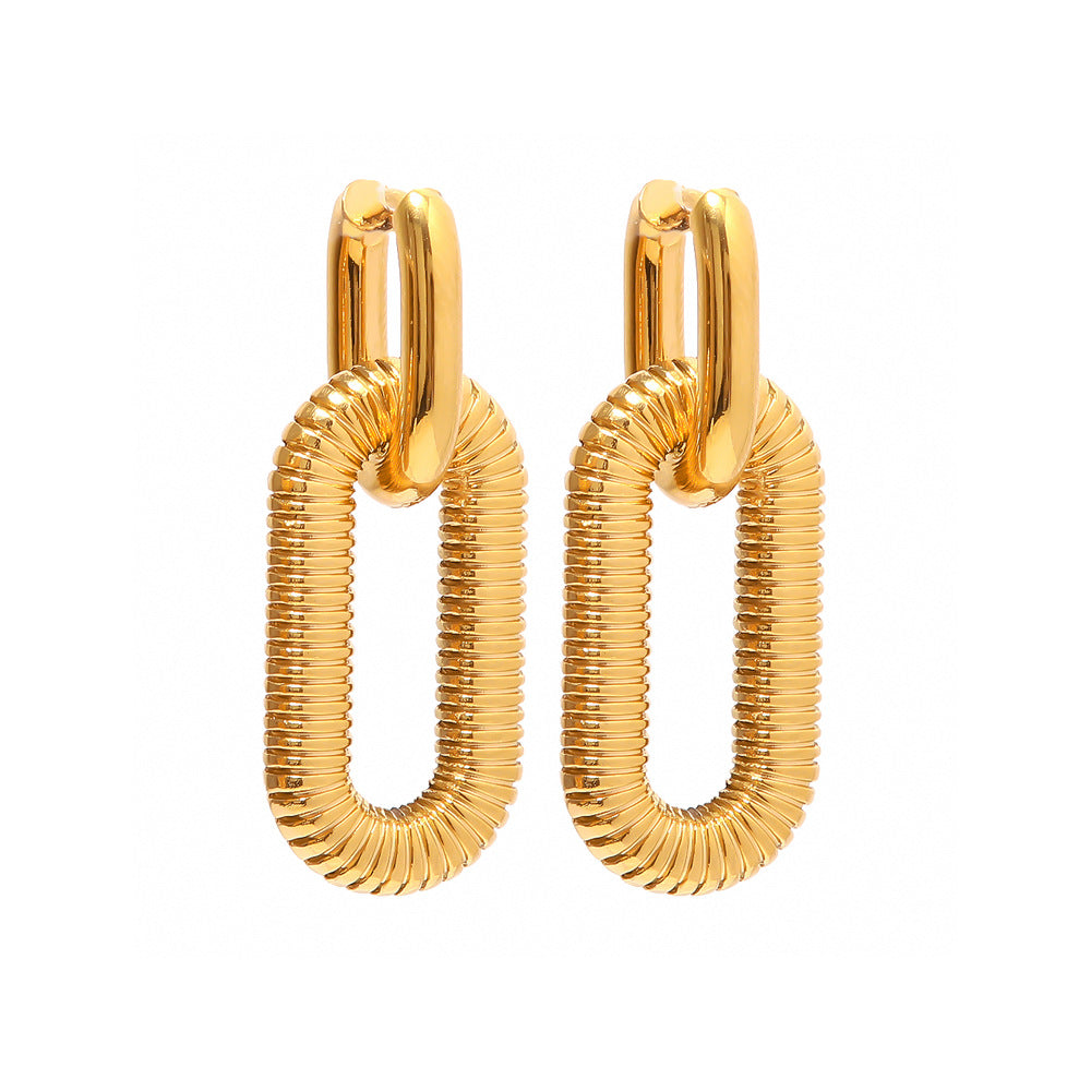 Oval Drop Earrings