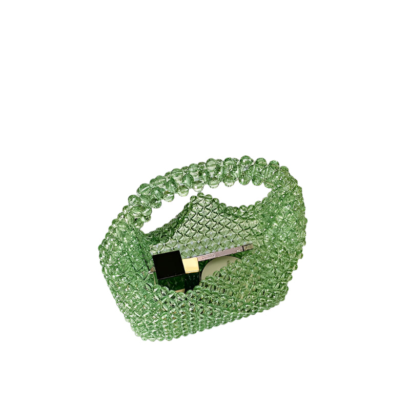 
                  
                    Hand Woven Acrylic Bead Mini Underarm Bag
                  
                