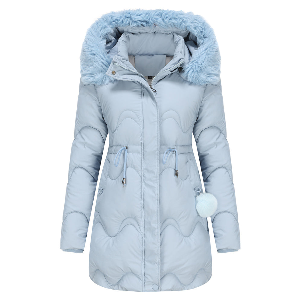 
                      
                        Mid Length Fur Trim Hood Coat
                      
                    