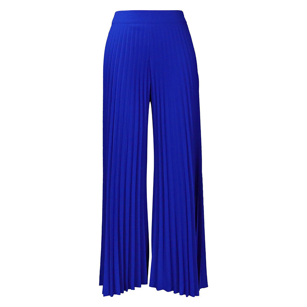 
                      
                        Wide Leg Pleated Pants
                      
                    