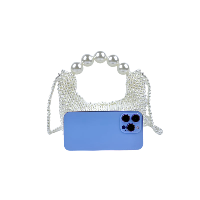 
                  
                    Hand Woven Pearl Beaded Handbag
                  
                