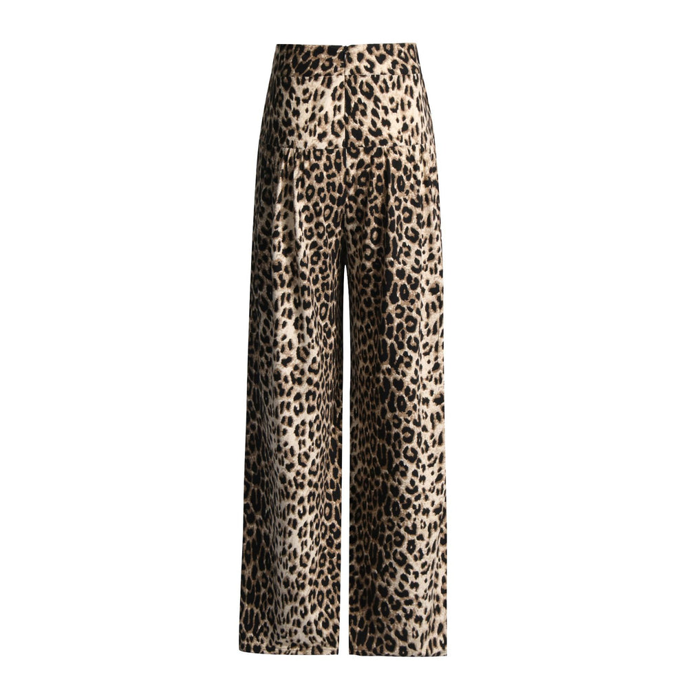 
                      
                        Leopard Print High Waist Wide Leg Pants
                      
                    