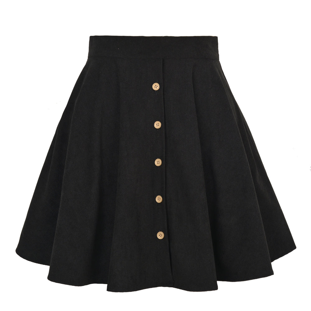 
                  
                    Corduroy Button Skater Skirt
                  
                