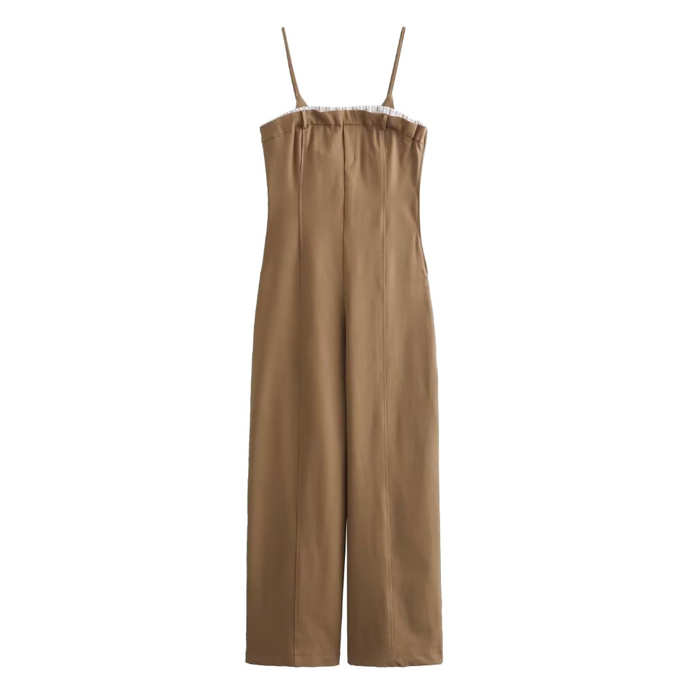 Spaghetti Strap Utility Jumpsuit