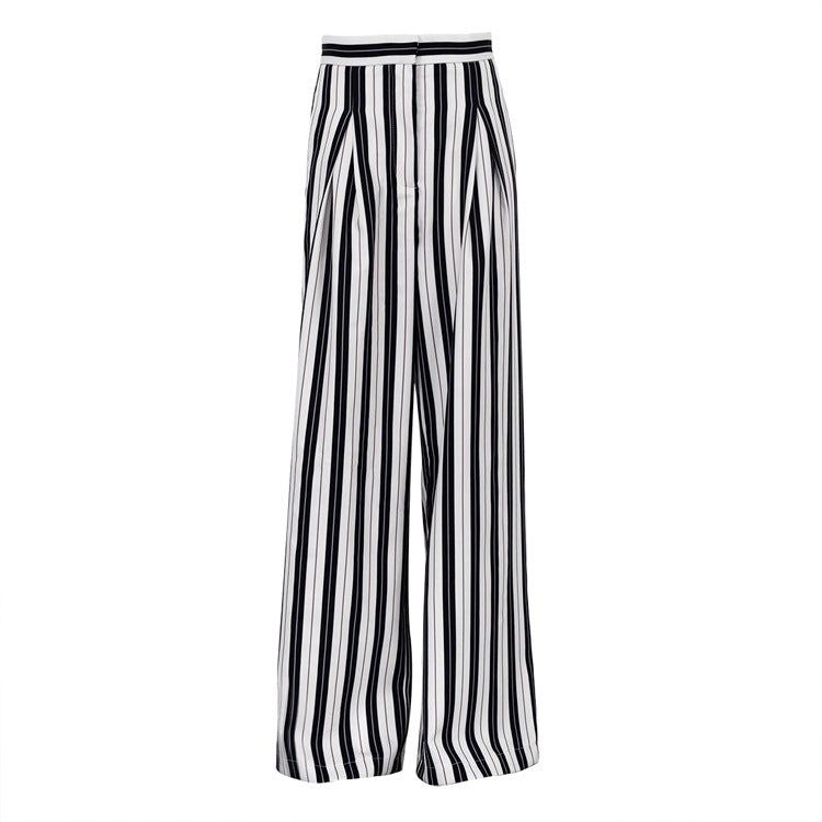 Wide Leg Striped Pants