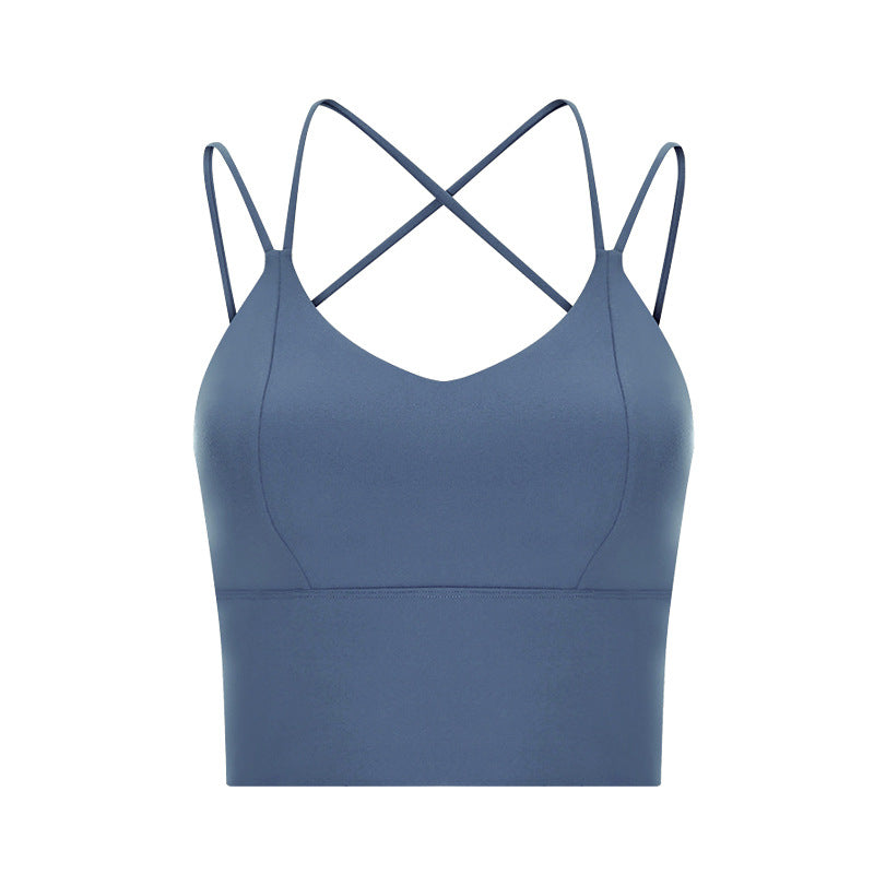 Double Strap Cross Back Sports Bra