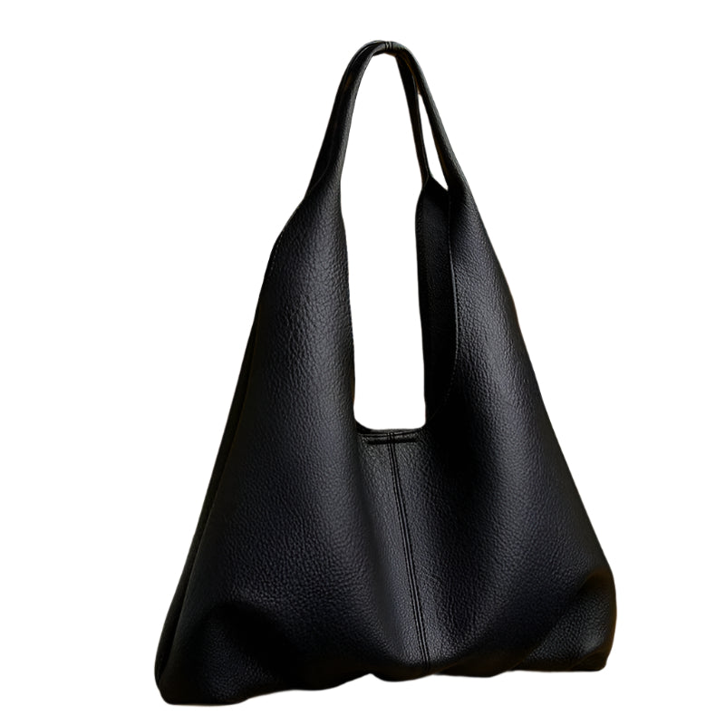 Soft Faux Leather Shoulder Tote Bag