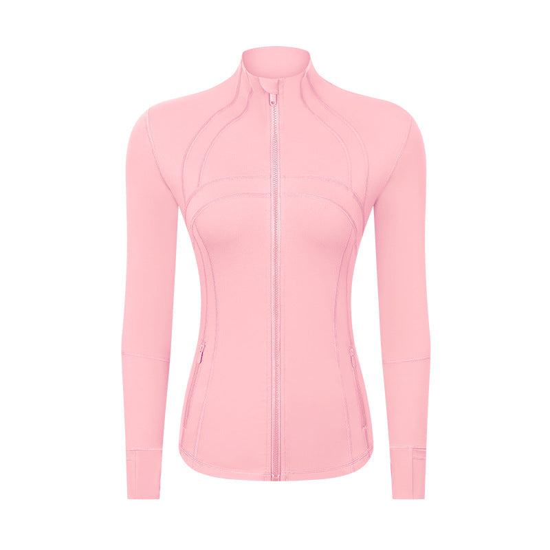 
                  
                    Long Sleeve Mock Neck Thumbhole Jacket
                  
                