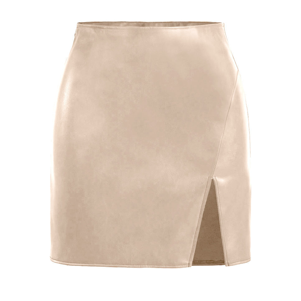 
                      
                        Side Slit High Waist Mini Skirt
                      
                    