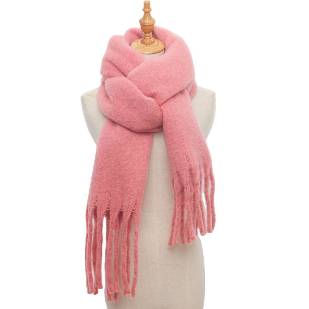 
                      
                        Fringe Trim Wide Knit Scarf
                      
                    