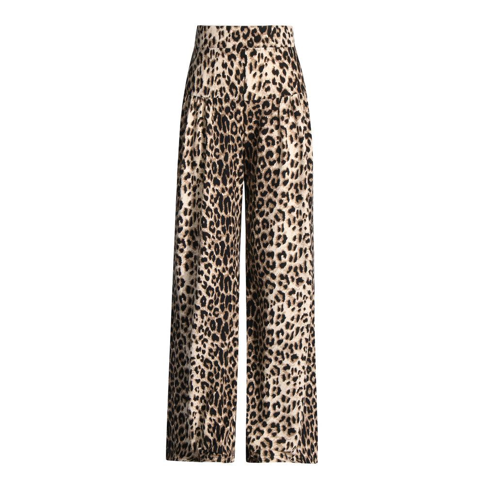 
                      
                        Leopard Print High Waist Wide Leg Pants
                      
                    