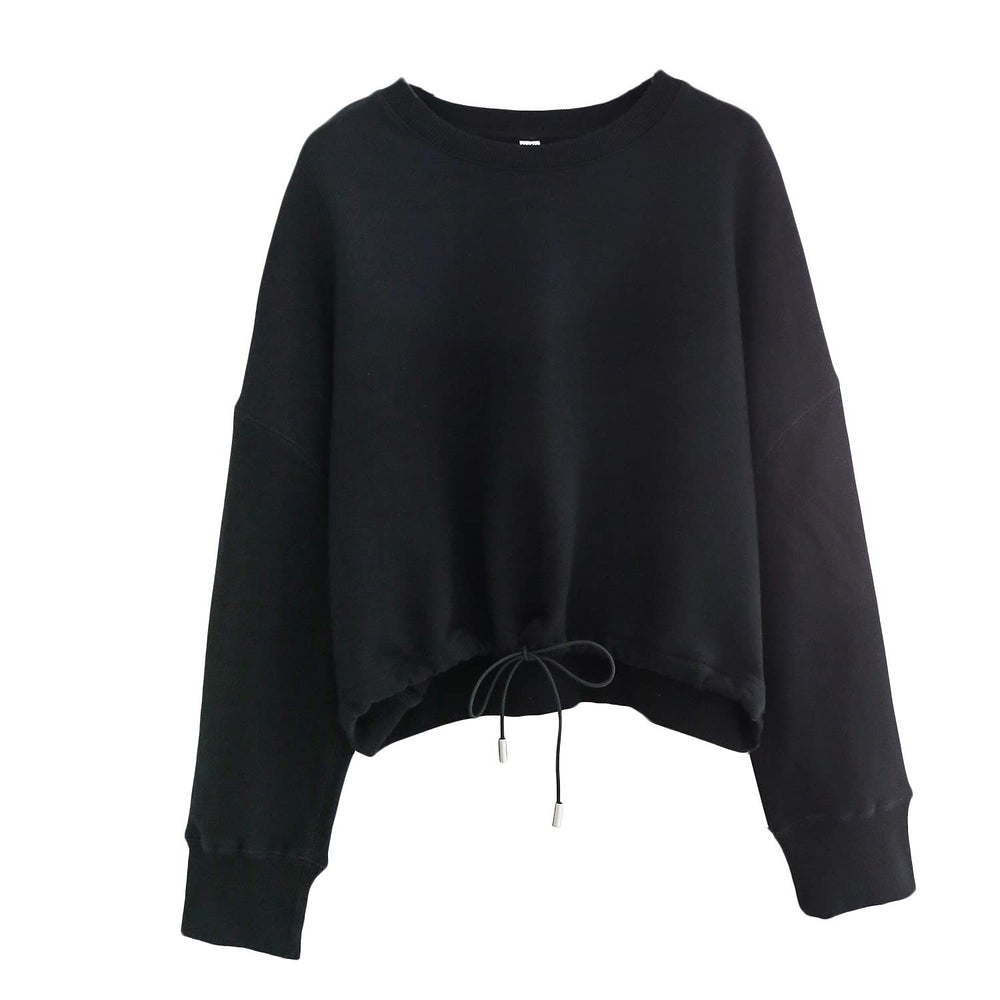 
                      
                        Crewneck Drawstring Bottom Sweatshirt
                      
                    