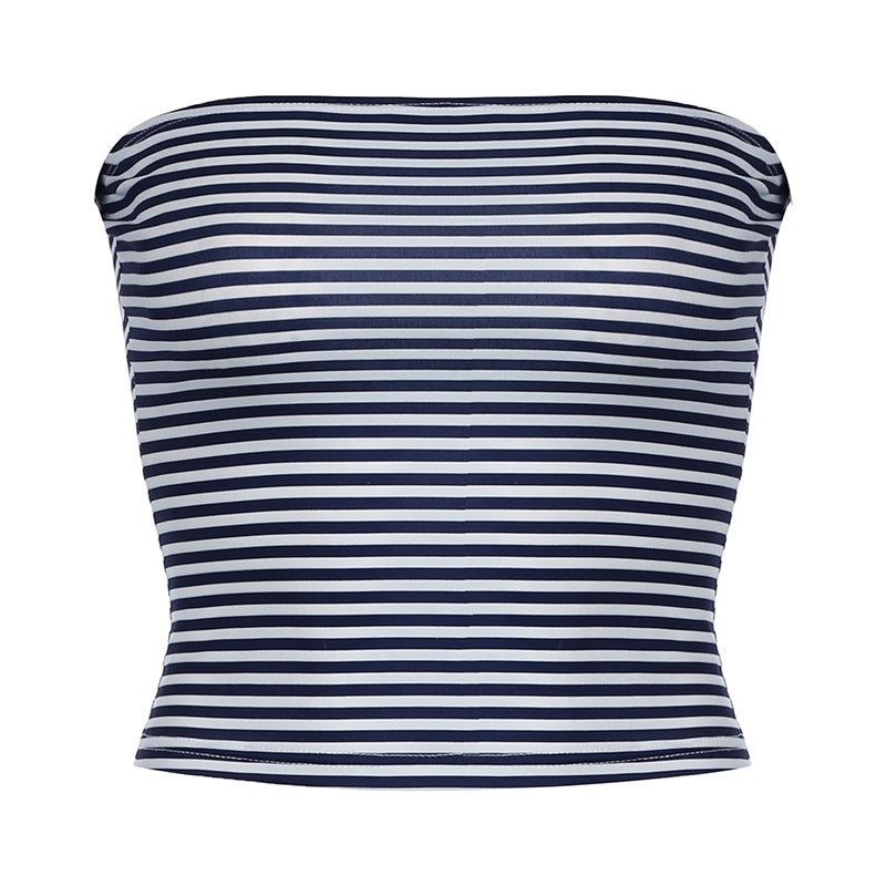 Striped Basic Tube Top