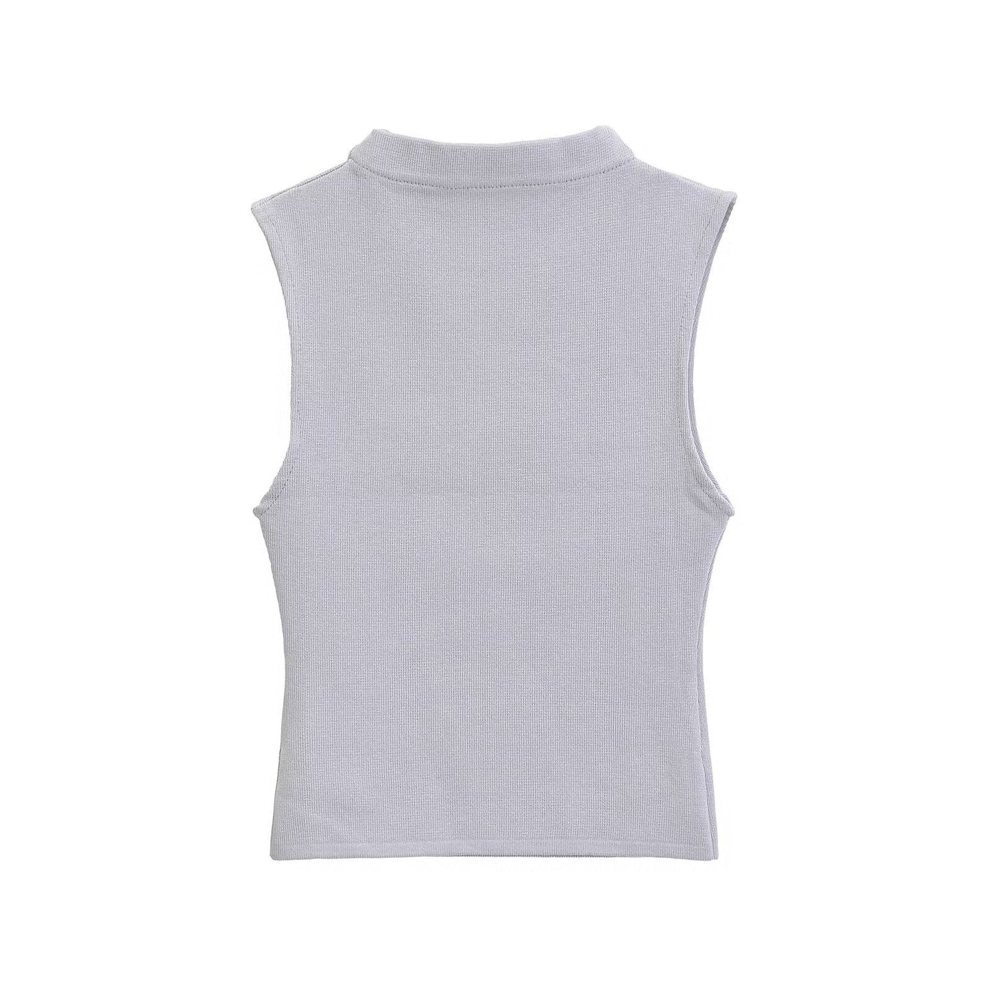 Sleeveless Boat Neck Tank Top