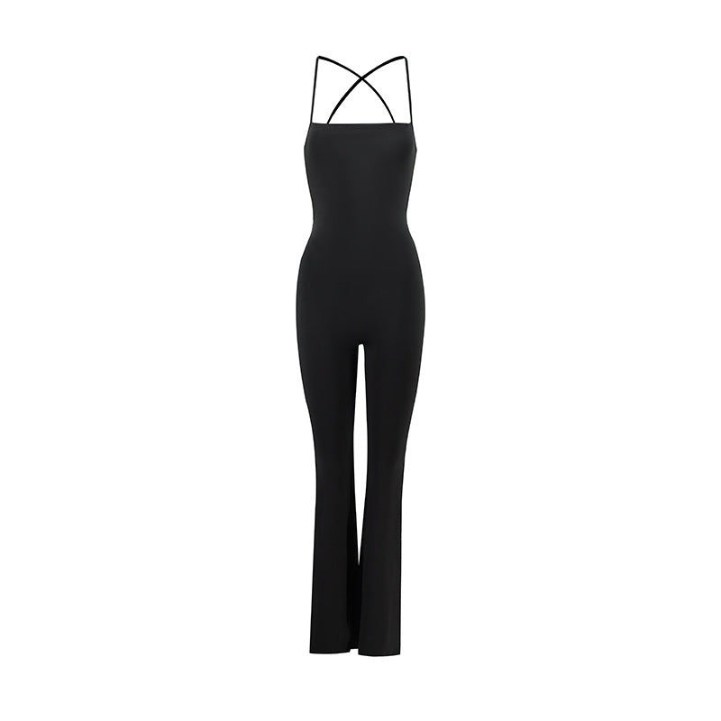 
                      
                        Lace up Back Side Slit Jumpsuit
                      
                    