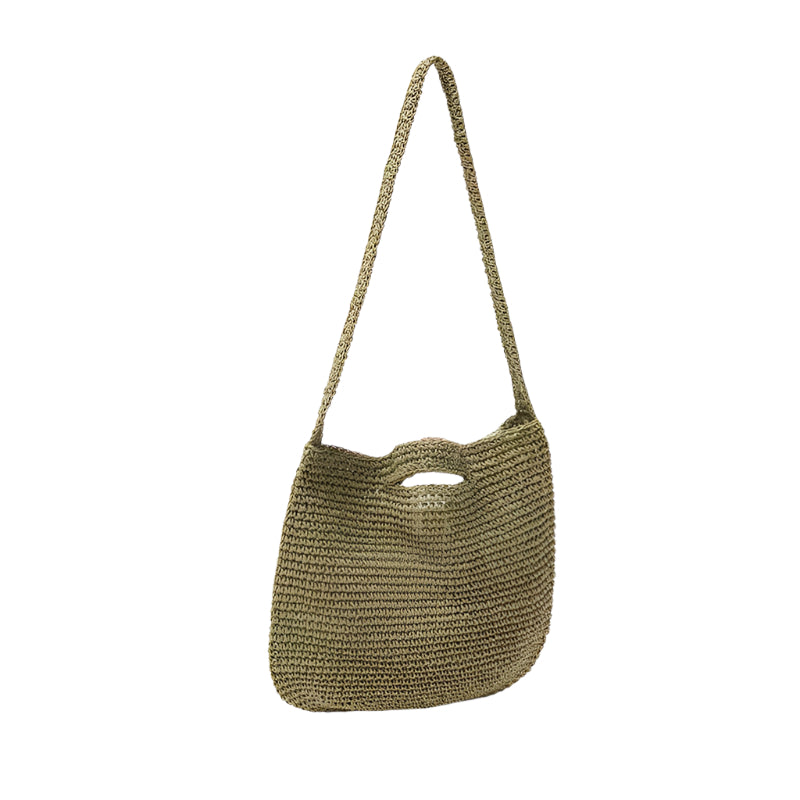 Colorblock Crochet Shoulder Bag