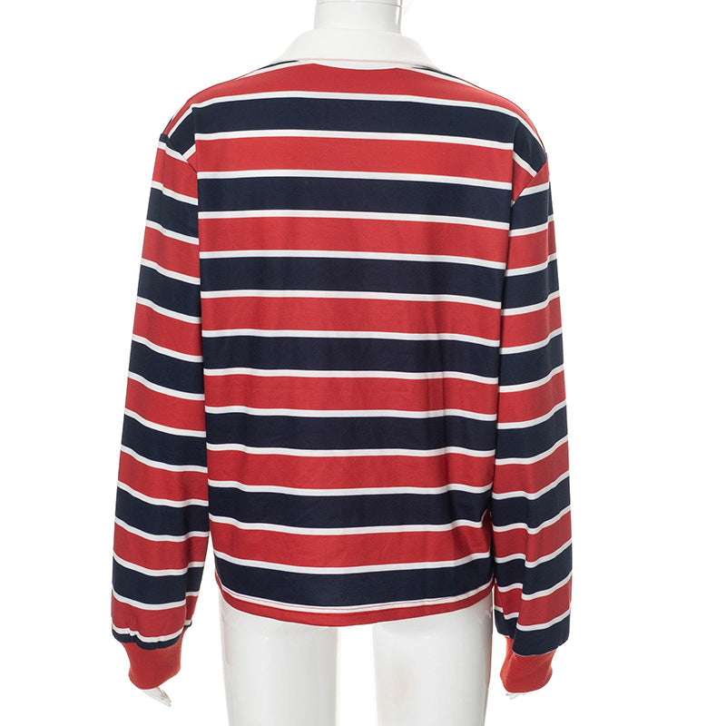 
                  
                    Long Sleeve Striped Golf Shirt
                  
                