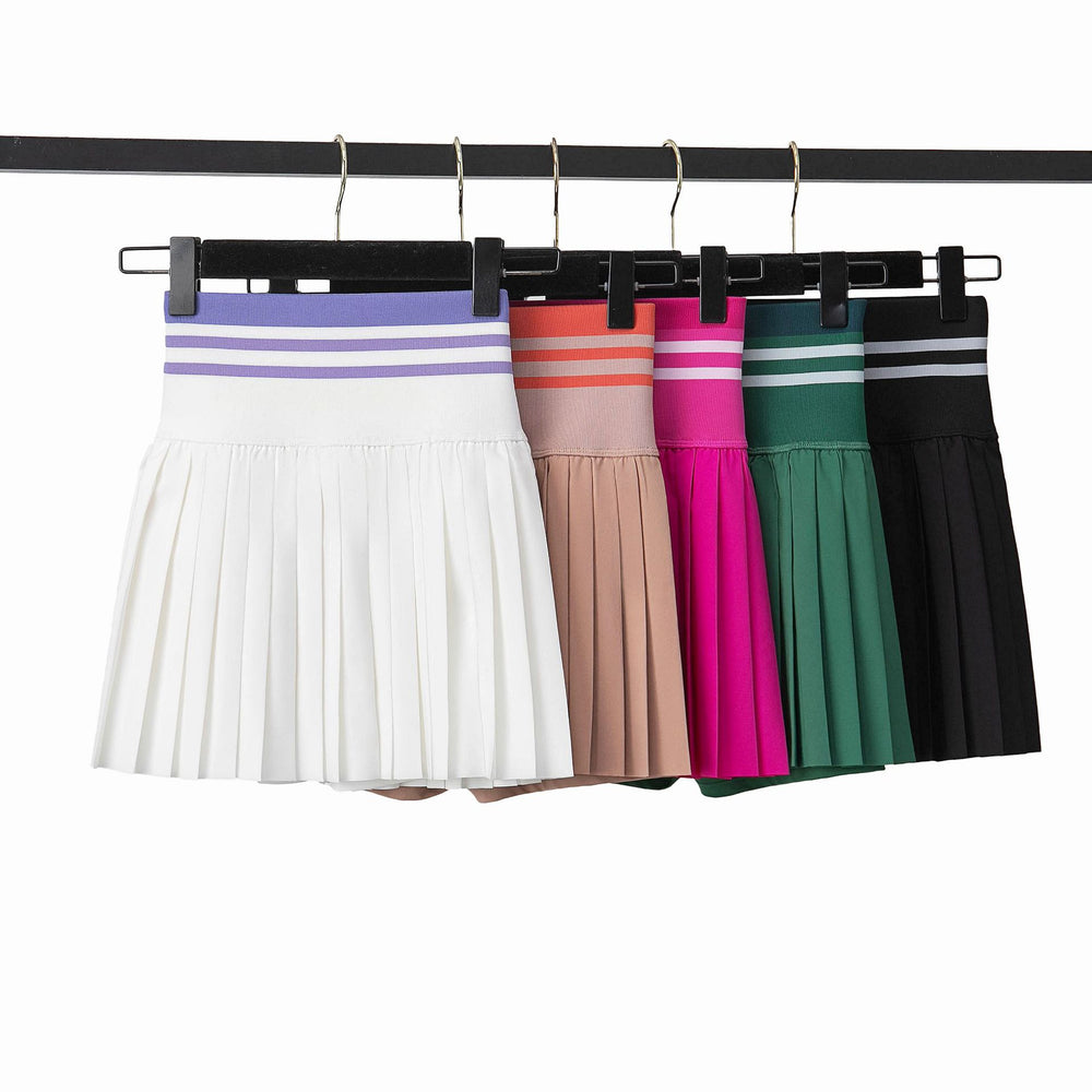 
                  
                    Striped Waist Pleated Tennis Skort
                  
                